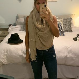 Oversized fall scarf